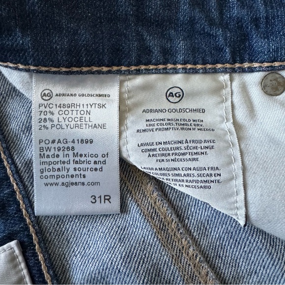 AG Hailey Ex-Boyfriend Roll Up Distressed Denim Shorts 31 - Picture 8 of 11